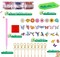 24pcs 5D Diamond Art Keychains – Double-Sided DIY Diamond Painting Kit, Full Drill Pendants for Beginners, Adults, Crafts, Home & Party Decor